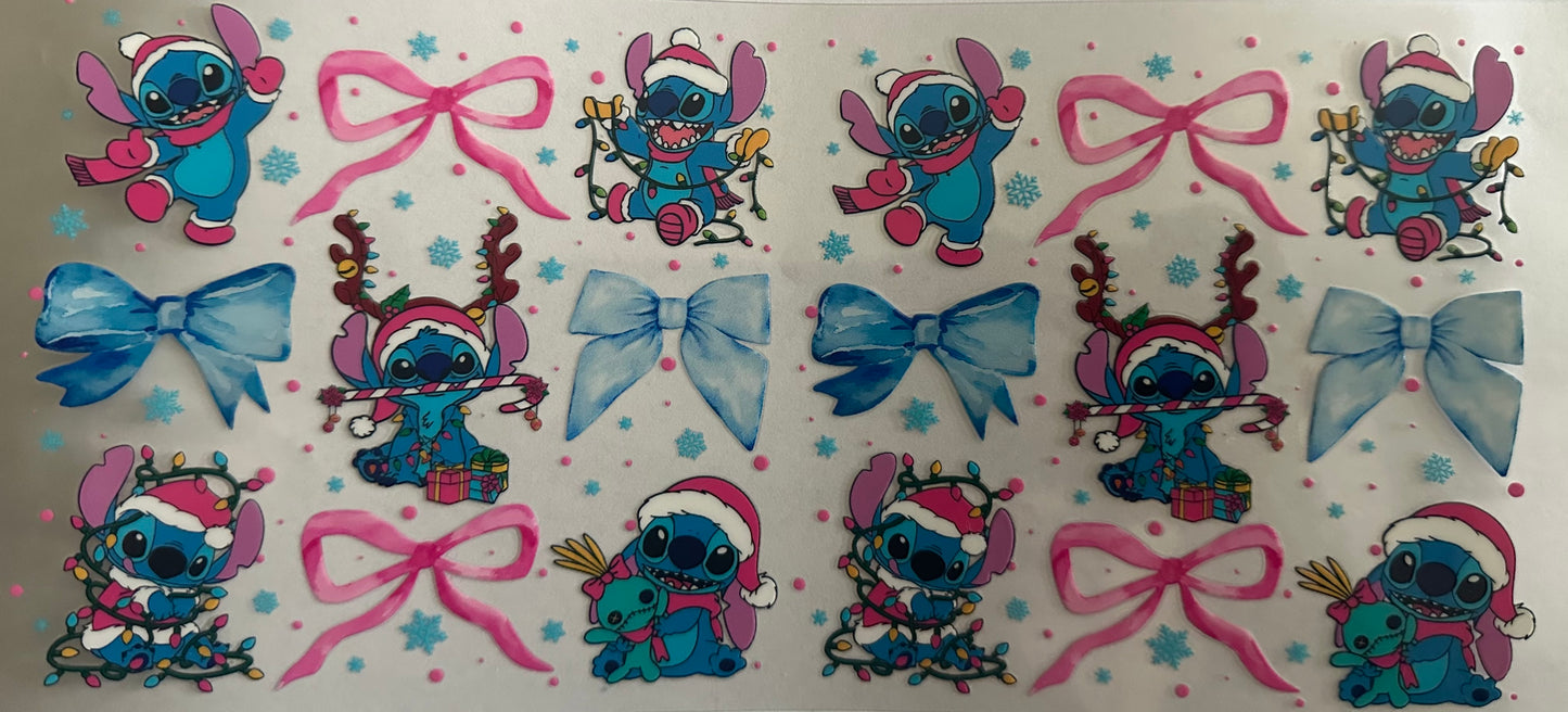 Blue alien pink Christmas