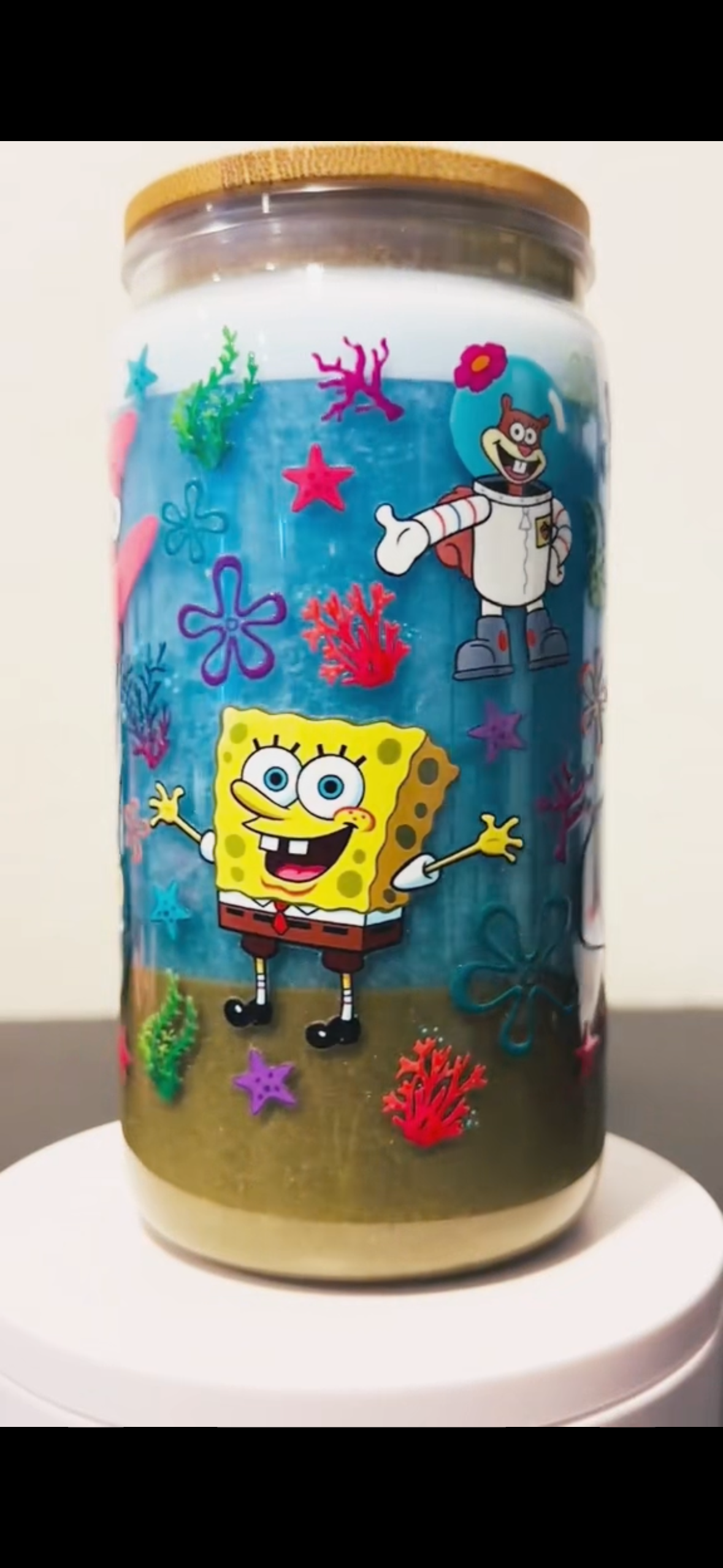16oz sponge ocean themed