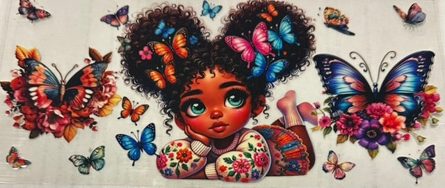 Pretty girl butterflys