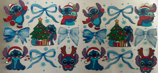 Blue alien Christmas