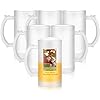 16ozGlass Frosted Beer Mugs