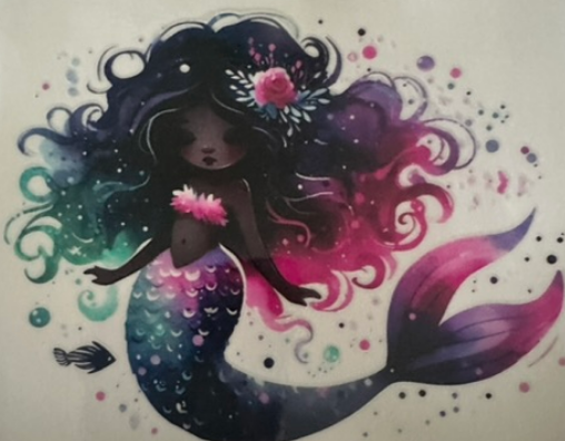 Mermaid pink and green