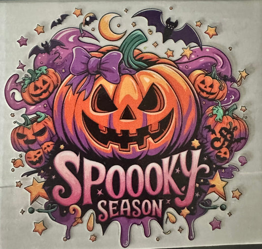 spooky season pink bow.