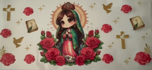 Virgin w/ cross