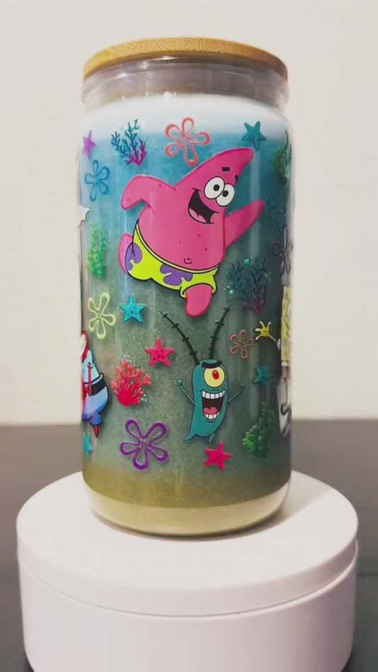 16oz sponge ocean themed