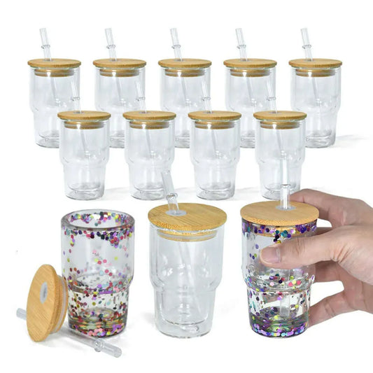3oz Glass Snow Globe Cup